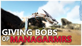 GIVING NOOBS OP MANAGARMRS OFFICIAL SMALL TRIBES PVP  ARK Survival Evolved [upl. by Inad148]