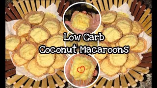 LOW CARB COCONUT MACAROONSEasy Recipe5 Easy Steps [upl. by Zahara]