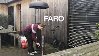 POB FARO  Terrasverwarmer met pellets  Hoe steek je de terrasverwarmer aan [upl. by Ivar]