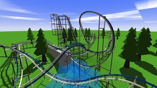 Poseidons Revenge RMC Ibox coaster [upl. by Hgieliak985]