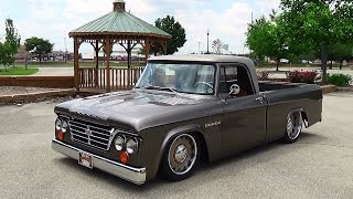 1965 Dodge D100 Sweptline Goodguys Indy Nationals 2015 [upl. by Reibaj]