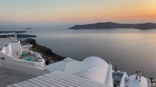 Best Place to Watch Sunset in Santorini Greece  Imerovigli [upl. by Ellora111]