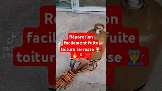 Réparation facilement fuite toiture terrasse étanchéité 👩‍🏭🔥🧯💯 étanchéité renovation btp [upl. by Ttekcirc907]