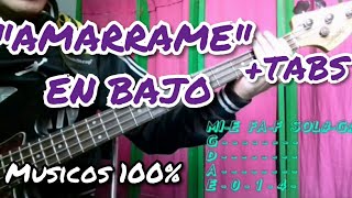 COMO TOCAR quotAMARRAME quot EN BAJO  TABS [upl. by Knowlton]