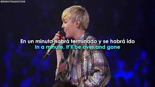 Miley Cyrus  Rooting For My Baby  Lyrics  Español Live at the Bangerz Tour [upl. by Budworth464]