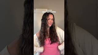 5 MIN wavy hair routine 🫧 [upl. by Llerrat]