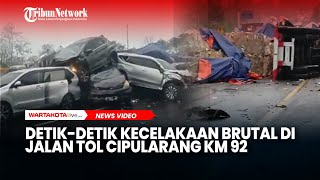 Detikdetik Kecelakaan Brutal di Jalan Tol Cipularang KM 92 [upl. by Signe899]