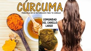 Haz crecer tu cabello 3 veces mas rapido con CÚRCUMA fáciles y sencillos tips [upl. by Aicul]