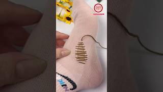 How to sew holes in socks so they can still be worn [upl. by Naryk138]