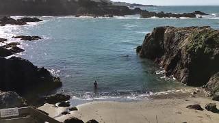 Fly fishing in Smugglers Cove The Sea Ranch Ca [upl. by Fiedling]