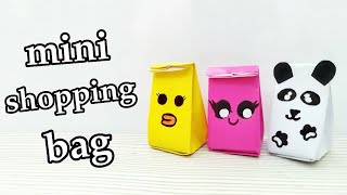 diy Mini Shopping bag  How to make paper bag [upl. by Tharp]