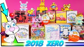 NEW 2018 Kidrobot Blind Boxes Super Unboxing W DCTC ZerO  2 Kinder Joy Surprise Eggs [upl. by Dow]