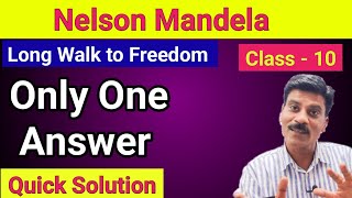 Nelson Mandela  Long Walk to Freedom Summary in hindi Nelson Mandela chapter most questions [upl. by Helbona]