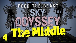 FTB Sky Odyssey The Middle Ep 4 Fast Wither Skeleton Farm [upl. by Havard]