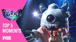 Top 5 Masked Singer Moments Of All Time  THE MASKED SINGER [upl. by Spalding329]