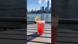 Raspberry cosmopolitan recipe with NYC skyline Scenic cooking with Parth shorts [upl. by Anitsyrhc]