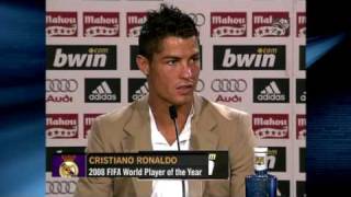 Cristiano Ronaldo first Real Madrid Interview in English [upl. by Littell]