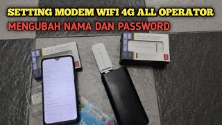 Cara mengubah nama dan password modem wifi 4G LTE all operator  pasang wifi sendiri [upl. by Adnael]