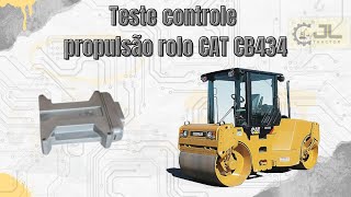 Teste controle propulsão CAT CB434 [upl. by Novyaj59]