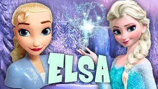 I MADE THIS ELSA DOLL LOOK REAL Repainting Big Styling Frozen Doll Head by Poppen Atelier [upl. by Retha]