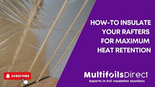 HowTo Install two layers of EcoQuilt Expert Insulation Under Rafters for maximum insulation value [upl. by Itsyrc]