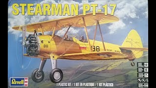 148 Revell PT17 Stearman ReviewPreview [upl. by Secrest627]