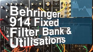 Behringer 914 Fixed Filter Bank Proper Demo and Utilisations [upl. by Einaeg]