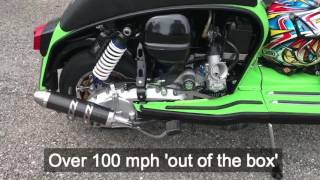 47bhp 100mph Casa Performance SSR250 Lambretta Road Test [upl. by Nylidnam452]