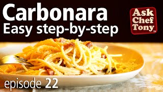 Original Spaghetti Carbonara Recipe from Rome How to Make the Real Authentic Italian Sauce [upl. by Valdis]