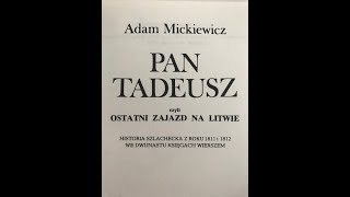 Audiobook Adam Mickiewicz quotPan Tadeuszquot  Księga druga  Link do pobrania [upl. by Nazus]