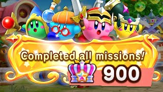 Super Kirby Clash  All 900 Heroic Missions complete [upl. by Julie906]