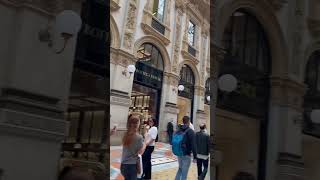 Galleria Vittorio Emanuele II Milan Italy 🇮🇹 virtualtour youtubeshorts milan shorts fyp [upl. by Melmon]