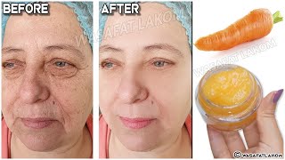 Homemade carrot cream🥕 to remove wrinkles and pigmentation a mask that makes your skin like glass [upl. by Nguyen241]