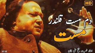 Dam mast Qalandar  Nusrat Fateh Ali Khan  NFAK Remix  Bass Boosted  NFAK Status [upl. by Inat474]