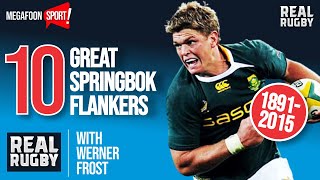 Rugby Ten of the greatest Springbok flankers in history [upl. by Bronny]