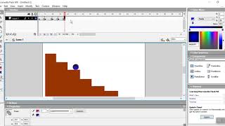 bouncing ball by frame by frame animation in macromedia flash [upl. by Nickolaus296]