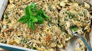 How to make the Best Tuna Casserole No can soup [upl. by Cooe]