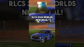 NEW RLCS WORLDS DECAL in Rocket League rocketleague ssl rlcs [upl. by Kerrill]