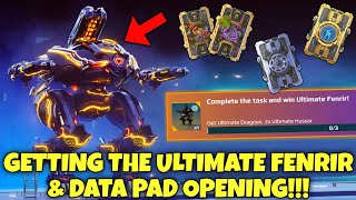 🔴GETTING THE ULTIMATE FENRIR amp DATA PAD OPENING 🤑🔥 War Robots 105 [upl. by Anait378]