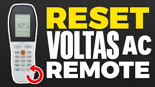 How To Reset Voltas AC Remote [upl. by Llertniuq953]