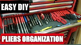 DIY Pliers Rack  Tool Box Organisation [upl. by Ssalguod456]