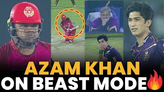 Azam Khan on Beast Mode🔥  Quetta Gladiators vs Islamabad United  Match 13  HBL PSL 8  MI2A [upl. by Yam]