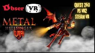 Metal Hellsinger VR Quest PSVR2 Steam VR demo review [upl. by Lirva977]