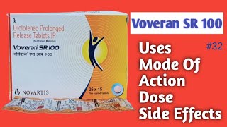 Voveran SR 100 Tablet  Uses  Side Effects  Dose voveransr100 diclofenac severepain [upl. by Lashonde]