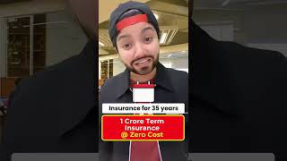 1 Crore Term Insurance at Zero Cost 😱 [upl. by Khano154]