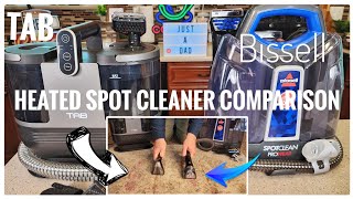 Bissell Spot Clean Pro Heat vs TAB Heating Carpet Spot Cleaner Comparison [upl. by Anyk162]