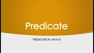 Java 8 Predicate isEqual example 5 [upl. by Slavic228]