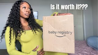 AMAZON BABY REGISTRY WELCOME GIFT BOX UNBOXING 2024 babyregistry amazonbabyitems [upl. by Michaella]