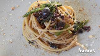 Pasta con puntarelle cicoria olive pomodori secchi [upl. by Nireves]