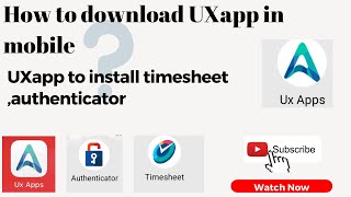 How to Download TCS UX Apps  How to use Authenticator App to Login in TCS ULTIMATIX [upl. by Tiffi]